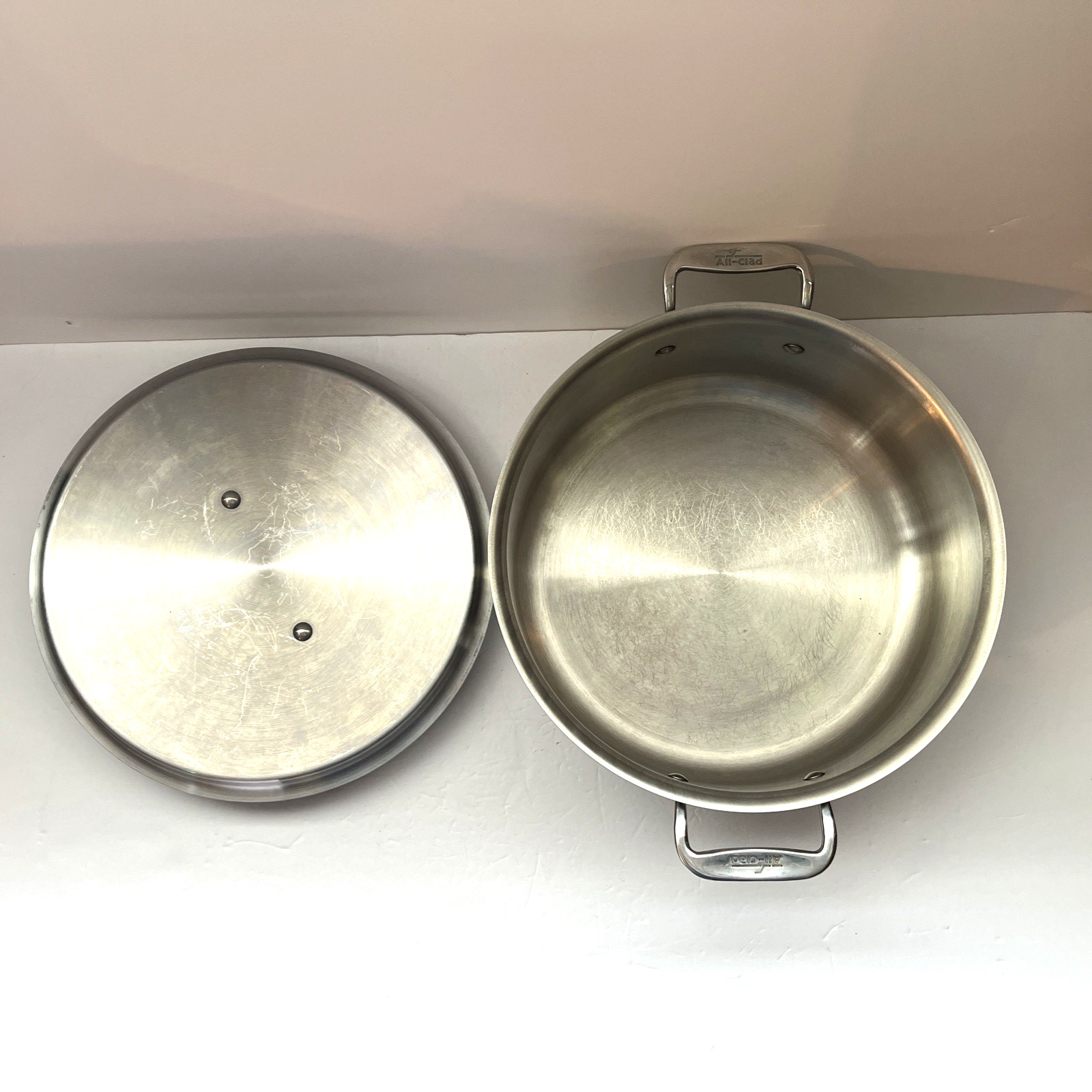 All-Clad Stainless Steel 6 QT. Stockpot w/ Lid Handcrafted in USA