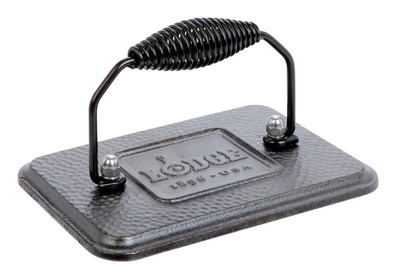 Lodge Logic Cast Iron Bacon Press 6.75″ Black