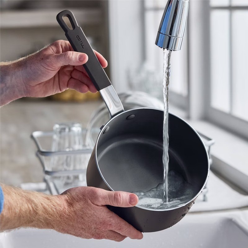 2.54qt Ceramic Nonstick Aluminum Sauce Pan with Lid