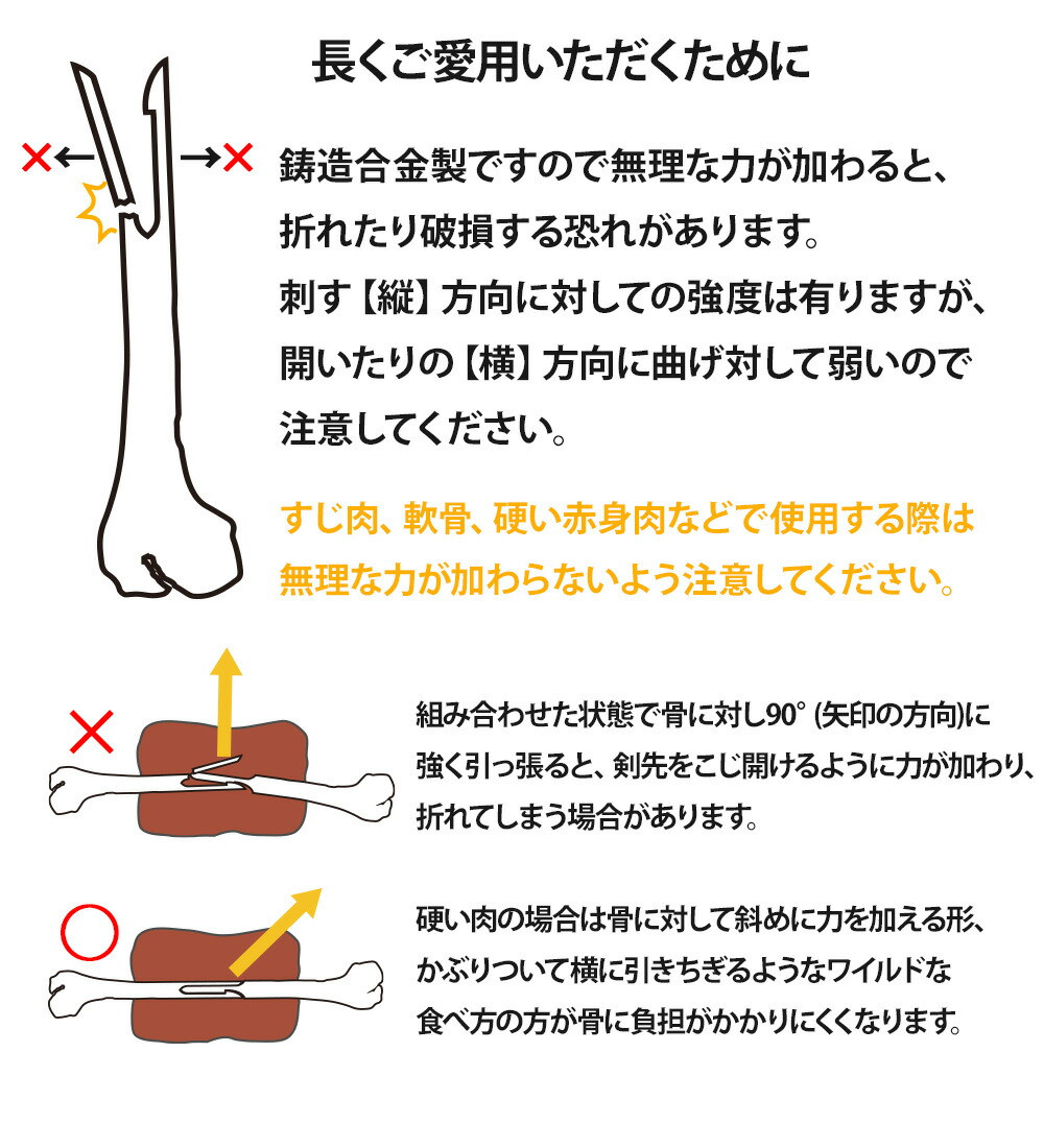 Tsubame-Sanjo Manga Meat Bone 2 pc set Outdoor BBQ Camping Reusable Japan