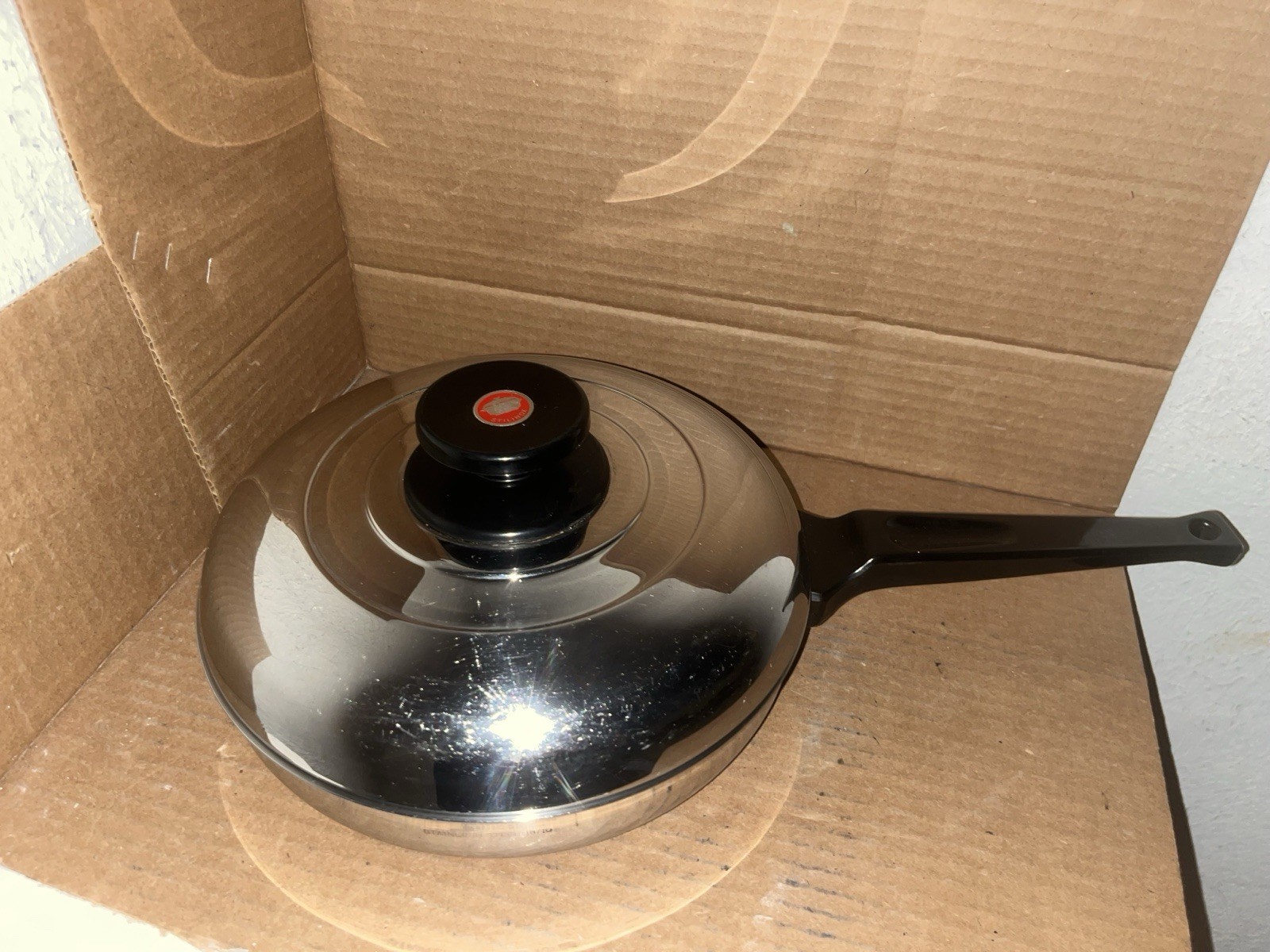 Stilinox Zani 9-3/4” inch Fry Pan Stainless Steel 18-10 Made In Italy