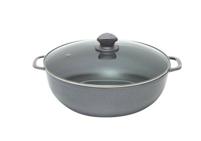 IMUSA Nonstick Caldero with Porcelain Hammered Finish (11.8 inch 30cm, 6.9Qt, #9