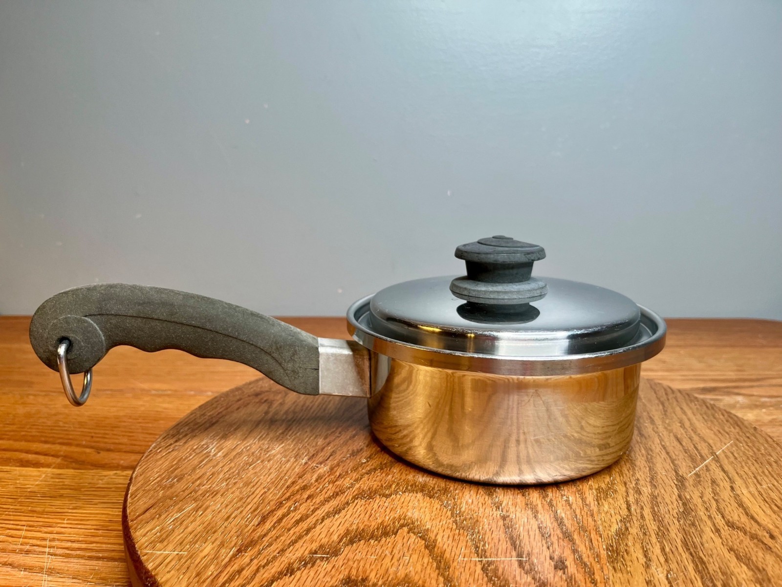 Vintage 1 QT Saladmaster T304S Surgical Stainless Steel Saucepan with Vapo Lid