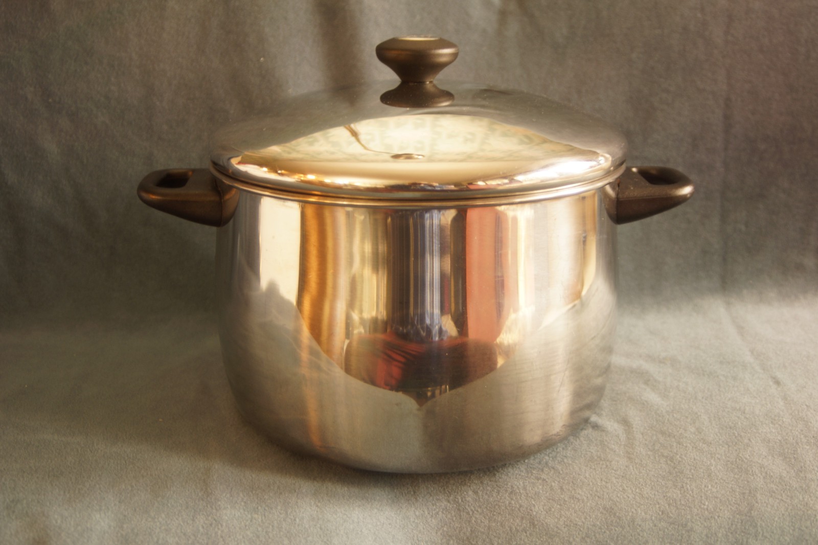 10 Qt Sauce Pan Stock Pot W/Lid 18/10 Stainless Steel Inulated Handles