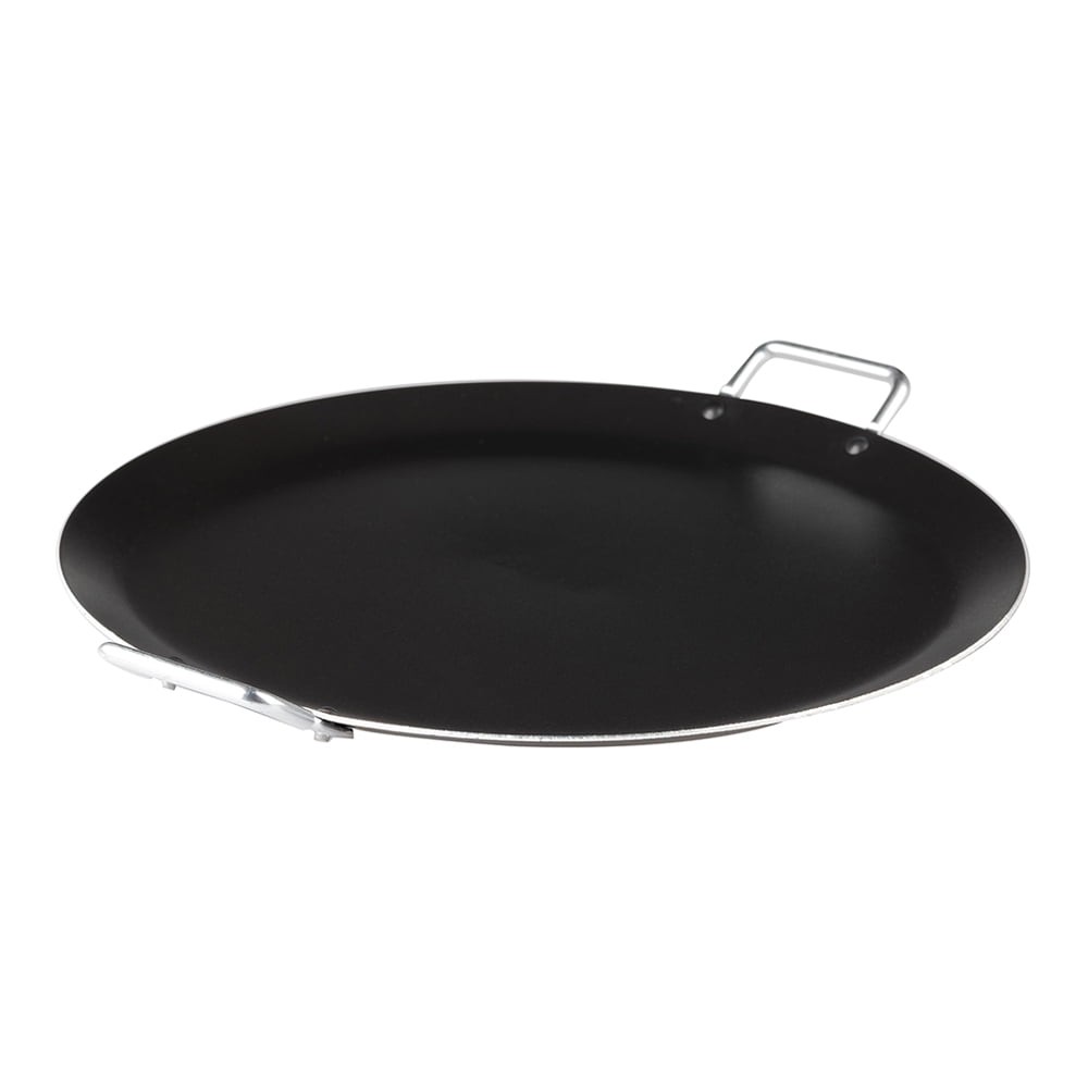 13.5 in Round Oven Safe Aluminum Grill Pan Rapid Heating Versatile Cooking