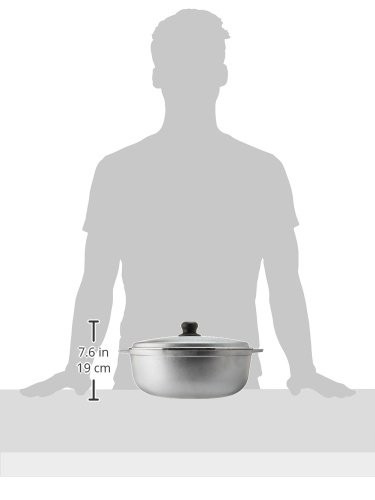 IMUSA 7.5 Quart Traditional Natural Made in Colombia Caldero qt, Silver
