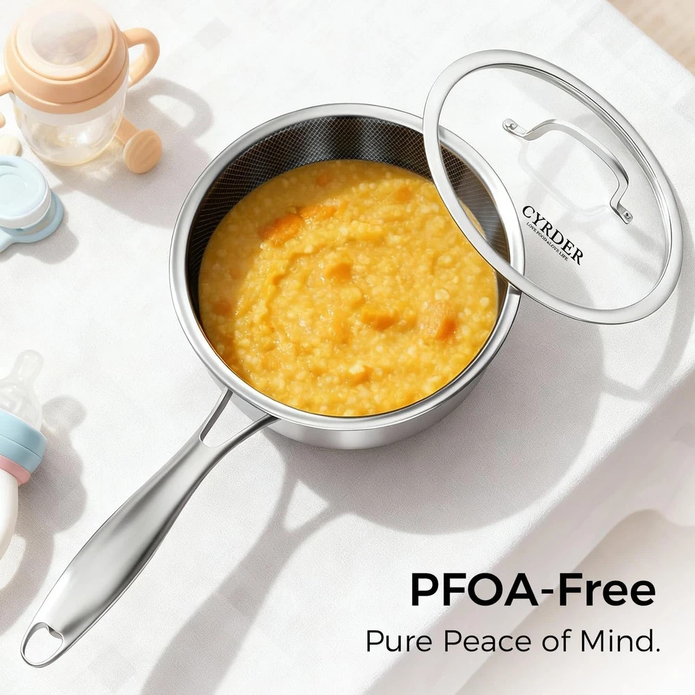 14-Piece Nonstick Hybrid Hex Cookware Set – Induction & Oven Safe, PFOA Free
