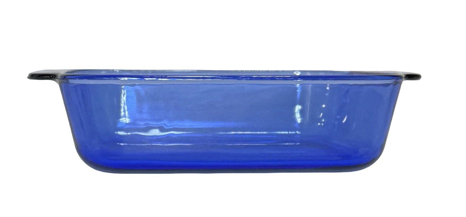 Pyrex Cobalt Blue 2 Qt Square Baking Dish 222-R 8×8 Vintage Glass Oven USA