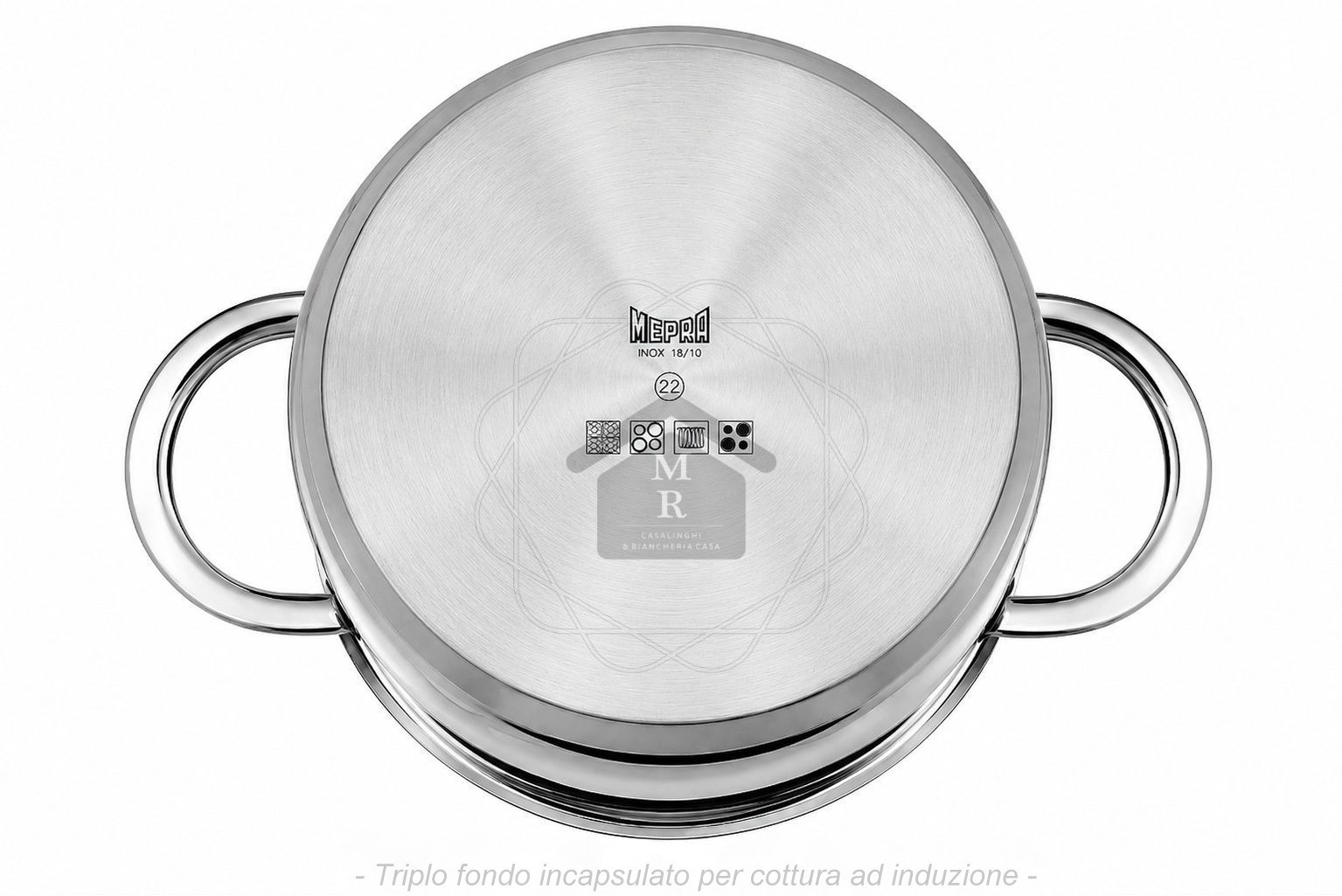 16 Piece 18/10 Stainless Steel Induction Cookware Battery Set
