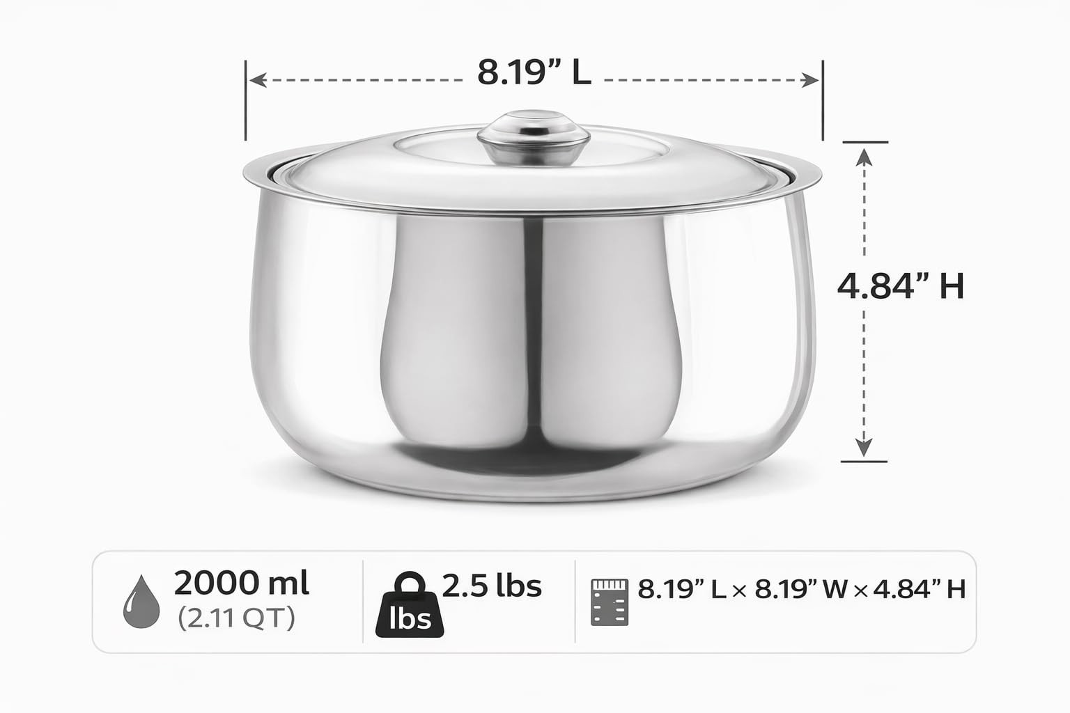 Generic Stainless Steel Casserole And Hotpot Set – Casserole Hot