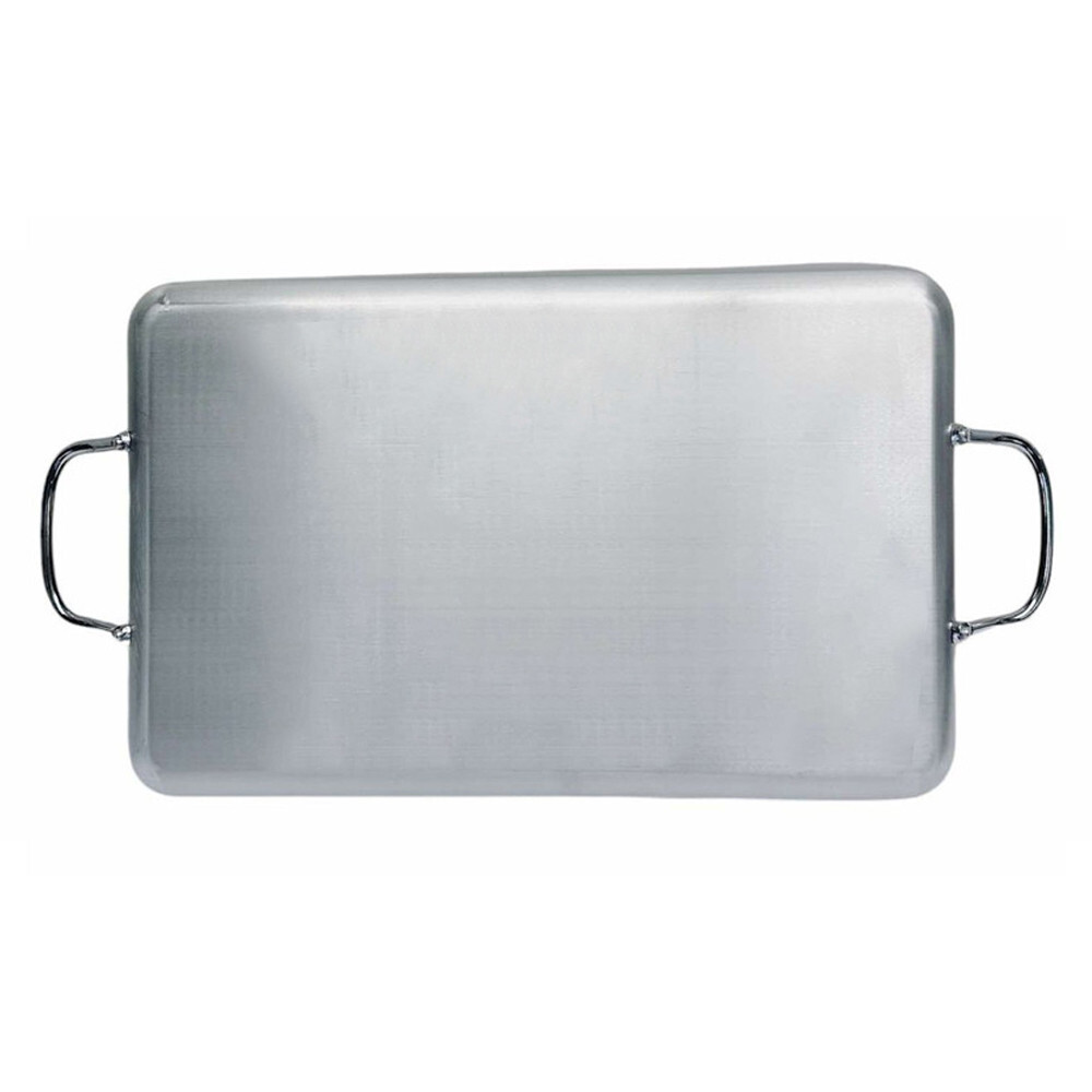 Aluminum Double Burner Non-Stick Griddle 19″x11-1/2″, Compatible W/ All Cooktops