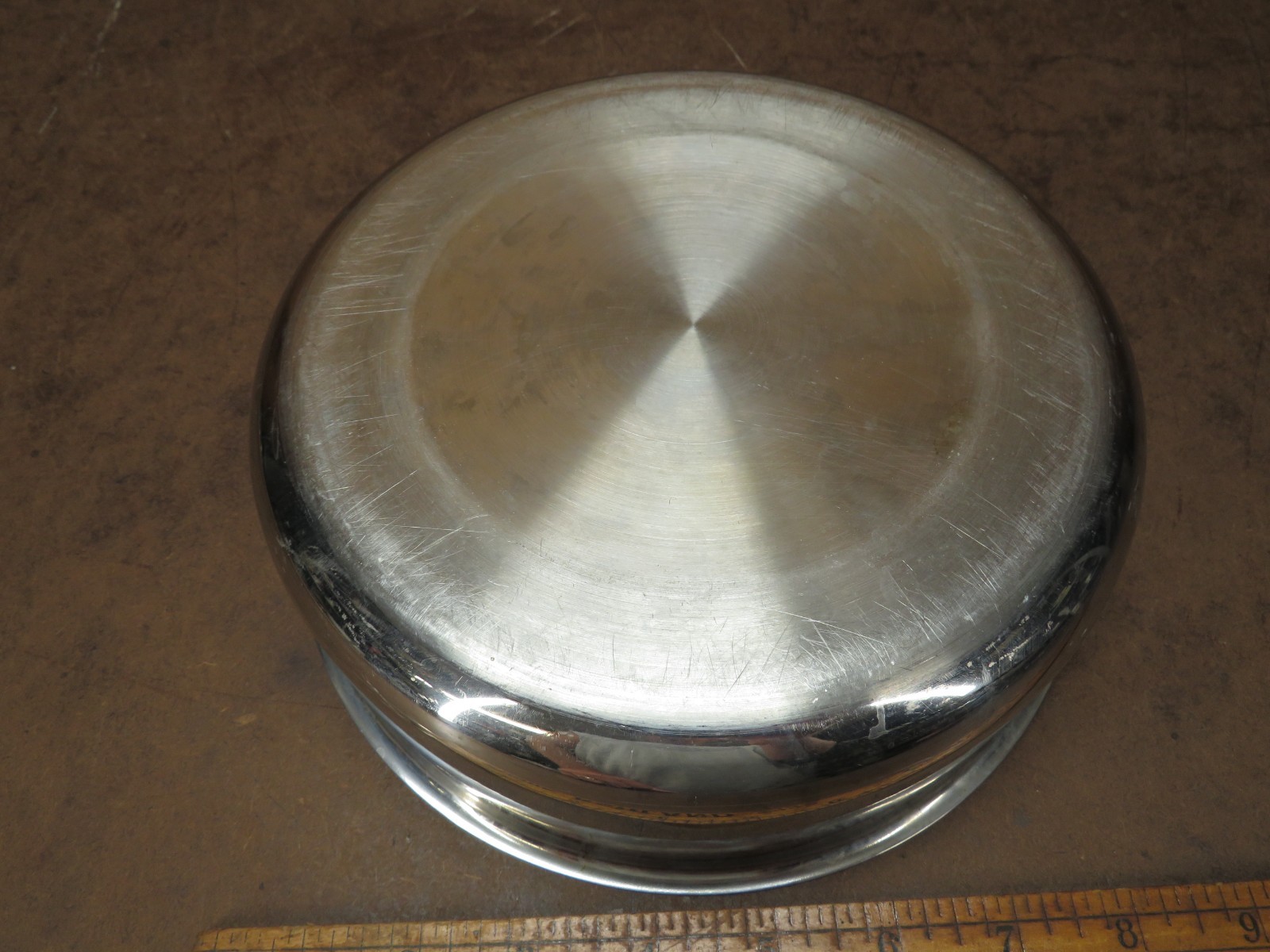 Saladmaster Insert 2.5Qt Surgical Stainless Steel Pudding Double Boiler Lid Bowl