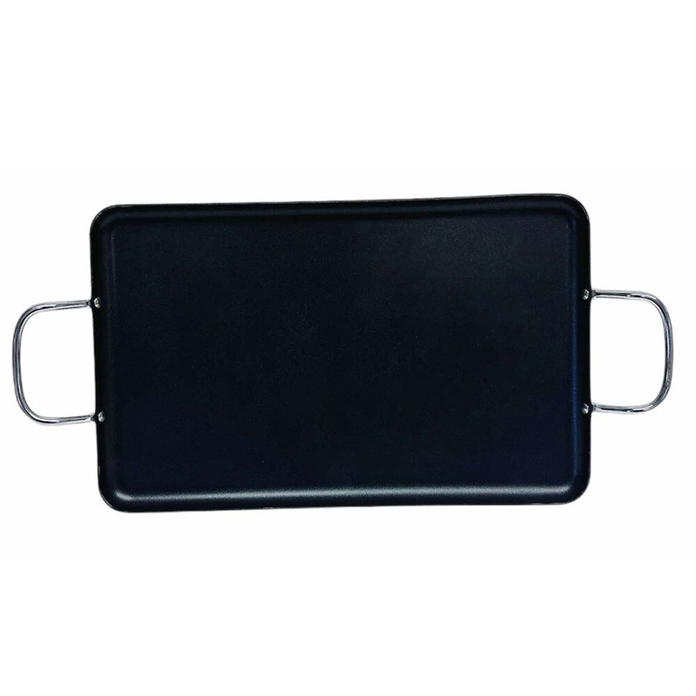 Aluminum Double Burner Non-Stick Griddle 19″x11-1/2″, Compatible W/ All Cooktops