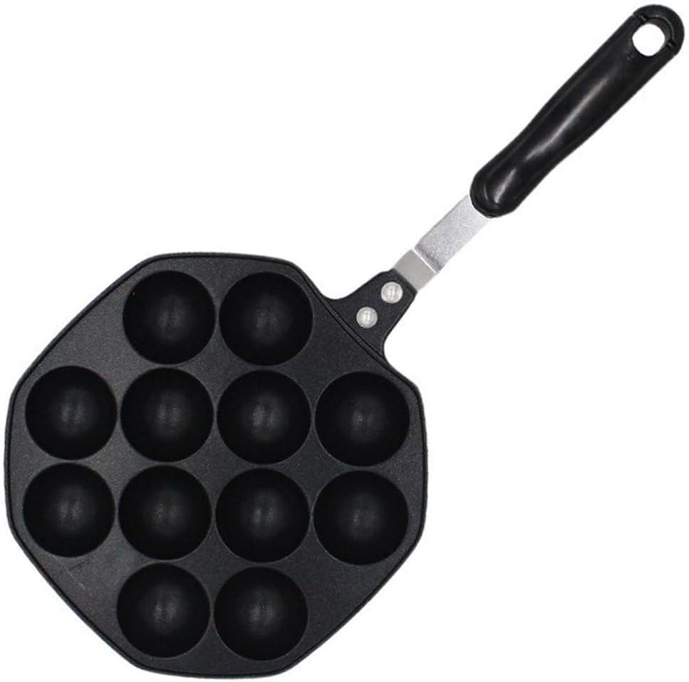 Cast Iron Takoyaki Pan Pancake Balls Griddle Japanese Cuisine Cooking Pan Home F