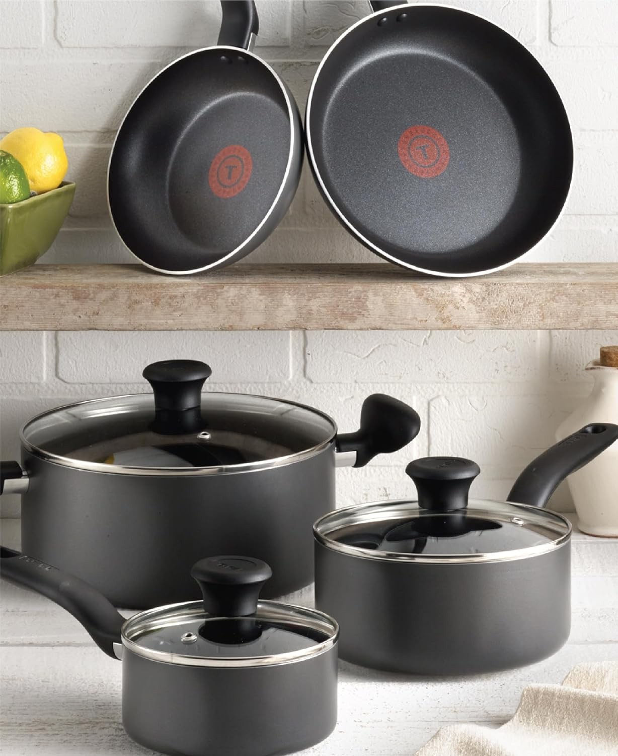 Nonstick Cookware 18 Piece Kitchen Cooking Fry Pans Saucepans Stockpots Skillet