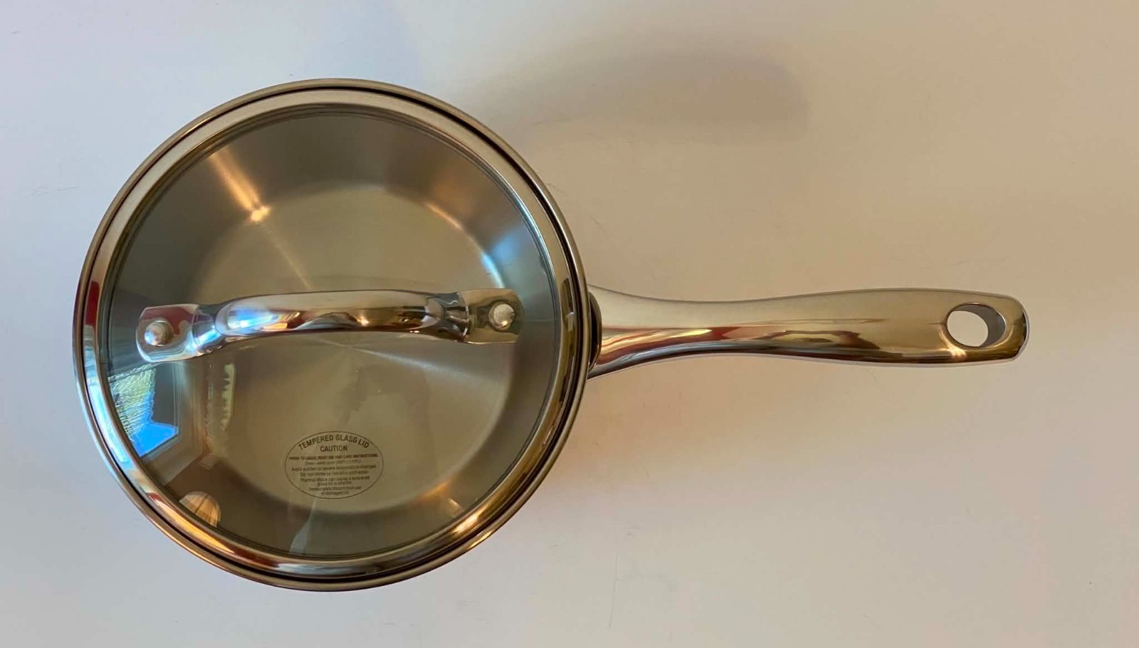 Tramontina Gourmet 1.5 Qt Saucepan Glass Lid Tri-Ply Base 18/10 Stainless NEW