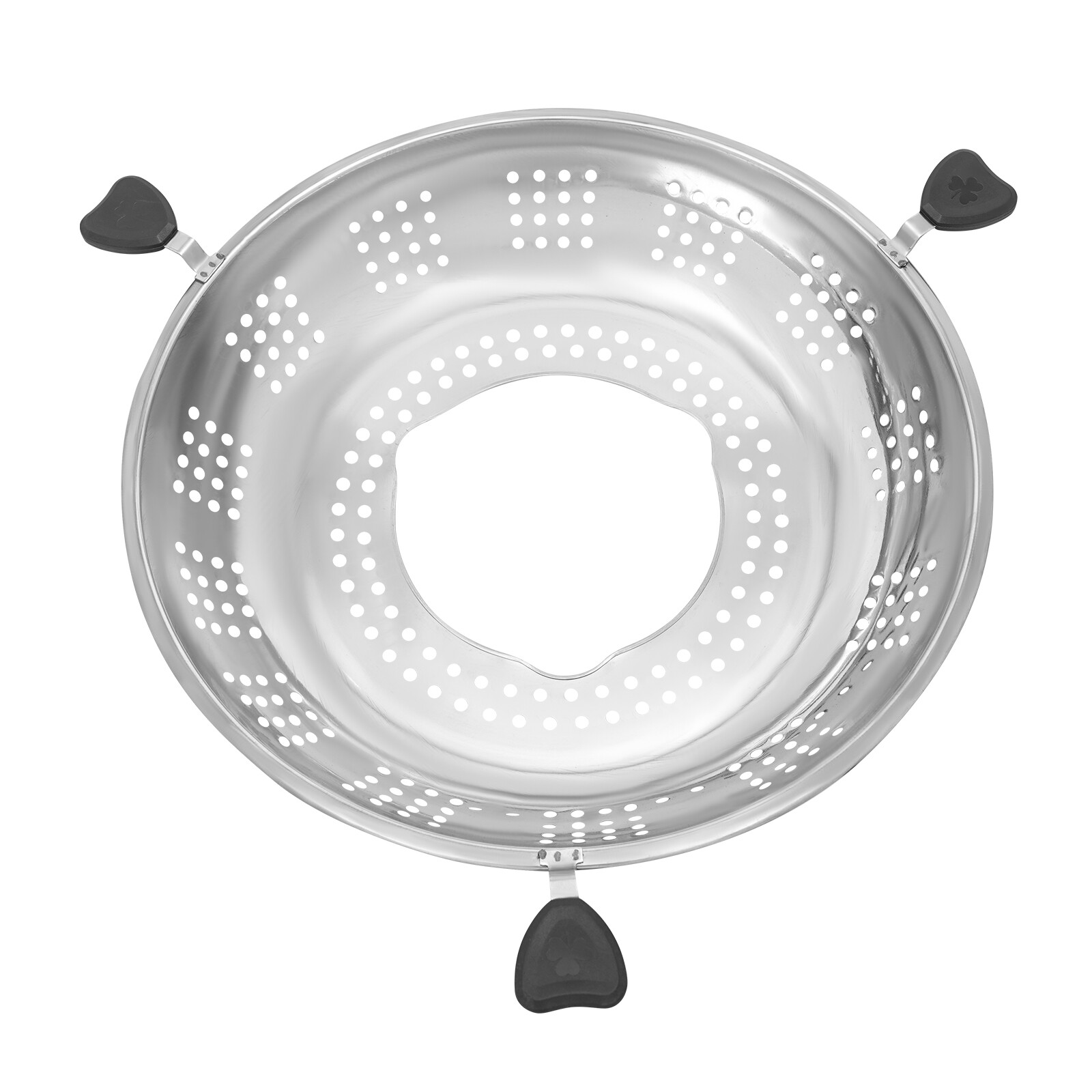 Stainless Steel Chinese-style Rotary Lifting Hot Pot with Divider Fit most stove