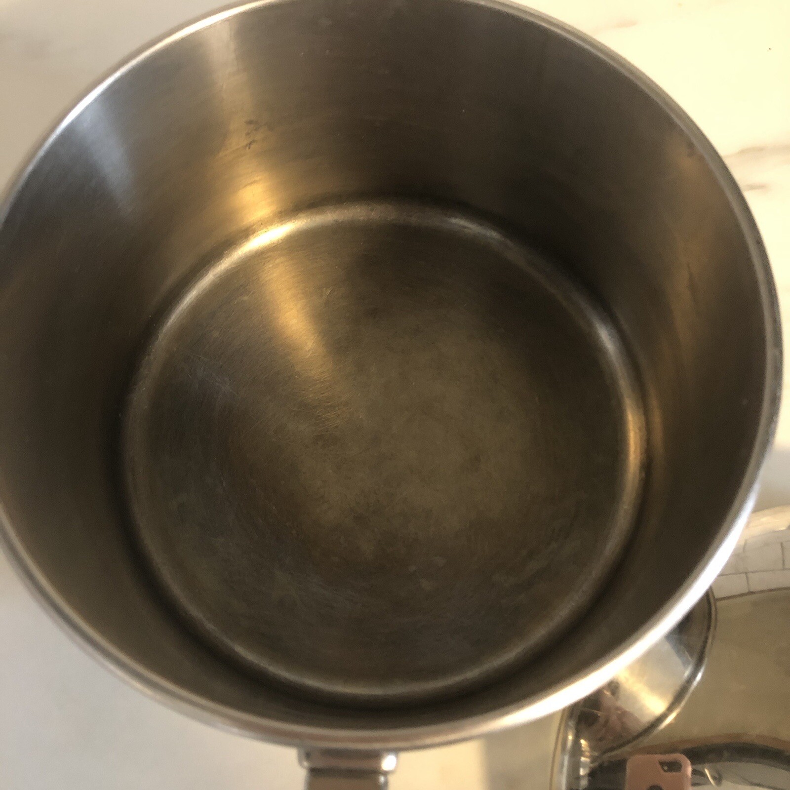 FARBERWARE 18/10 Stainless Steel Impact Bonded Even Heat 2 Qt. 1.9L Pot With Lid