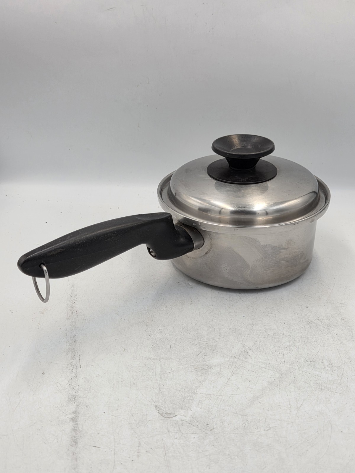 Vintage 1 Quart Saucepan Permanent 5-Ply Multi-Core Stainless Steel USA With Lid