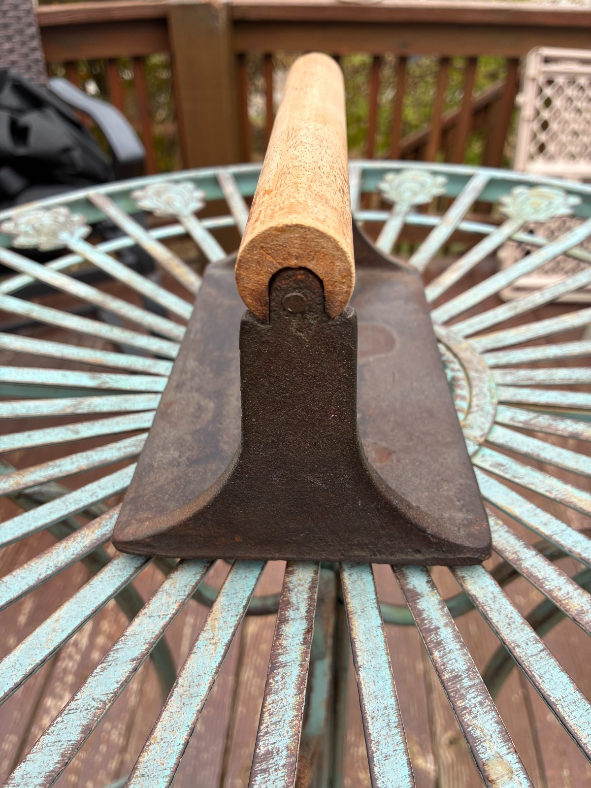 Lot of 3 Antique Bacon Press 2 Ayesha Cast Iron Skillets Frying Grill Pan 12″ 10