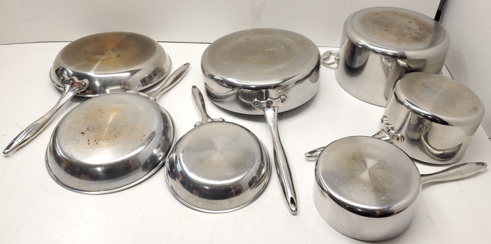 MasterClad 11pc Pro-Series Plus Ti-3 NONSTICK Stainless Steel 5-Ply Regal Ware