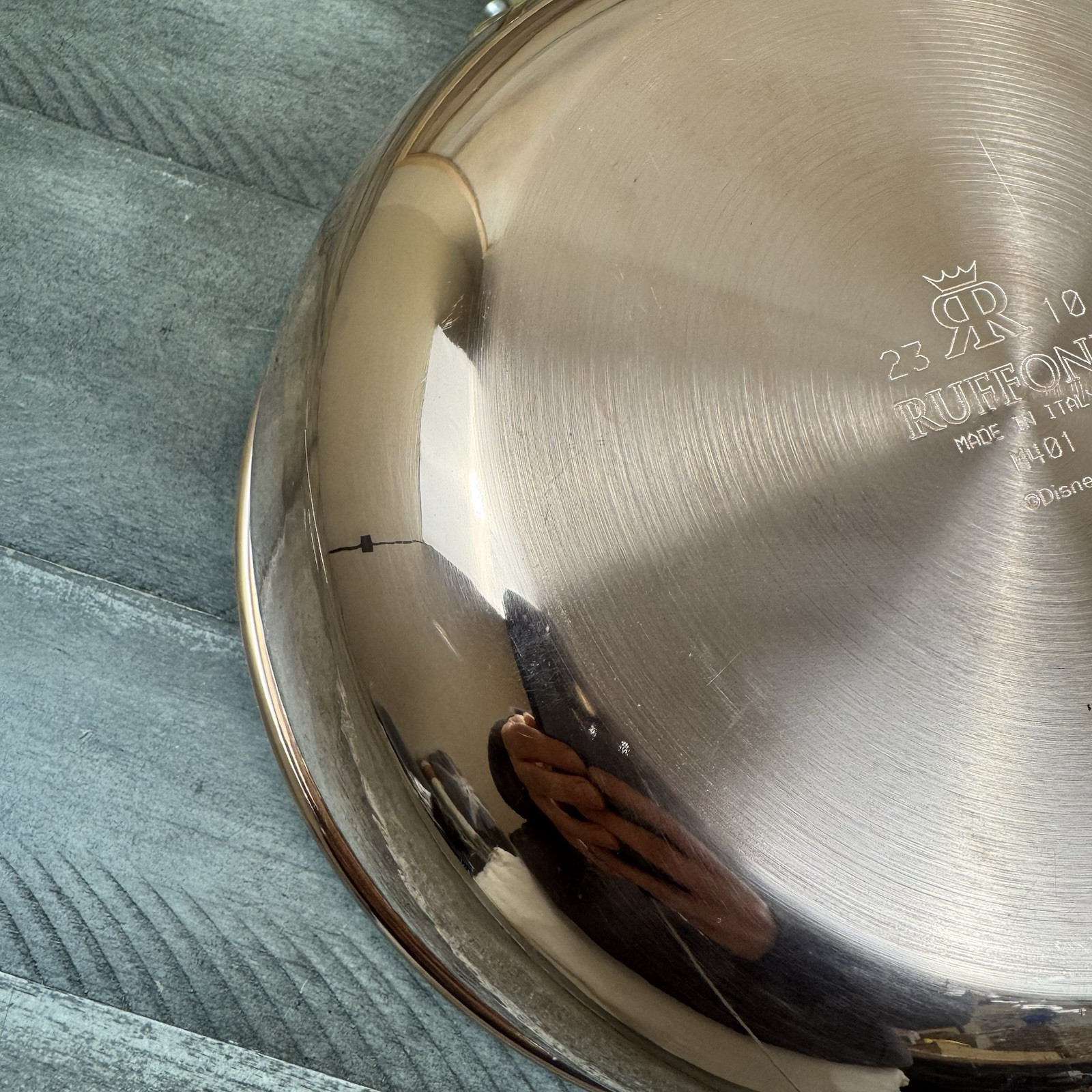 Ruffoni Historia Disney Hammered Copper Chef Pan NO/Lid Scuffed Tarnished Read