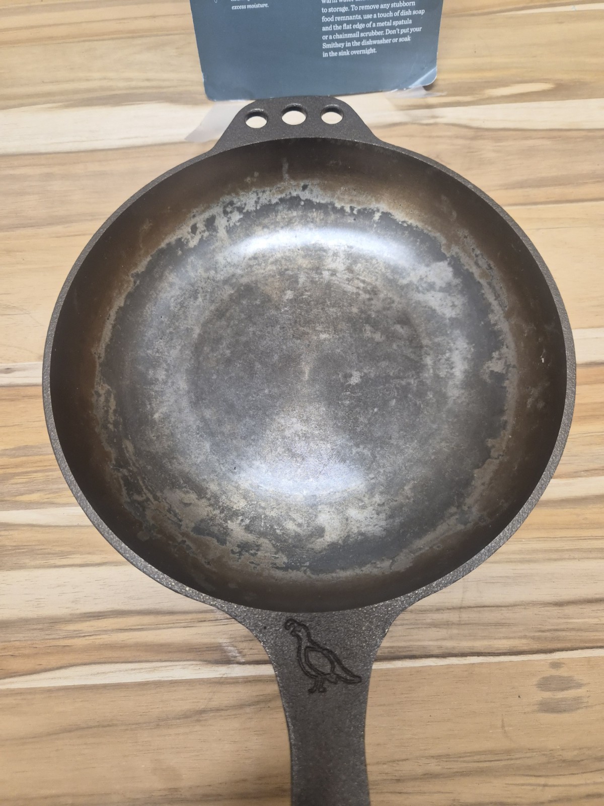 Smithey Ironware Co. No. 8 Chef Skillet Cast Iron Smooth Interior US Made