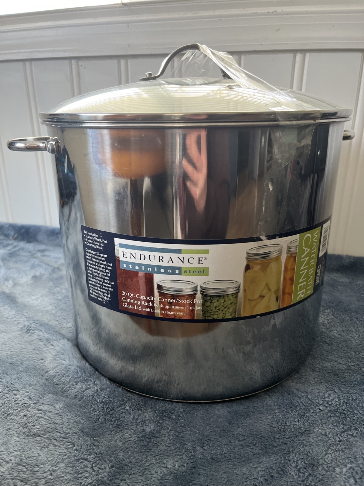 RSVP Endurance 20 Qt Stainless Steel Stock Pot & Canner Induction Ready New