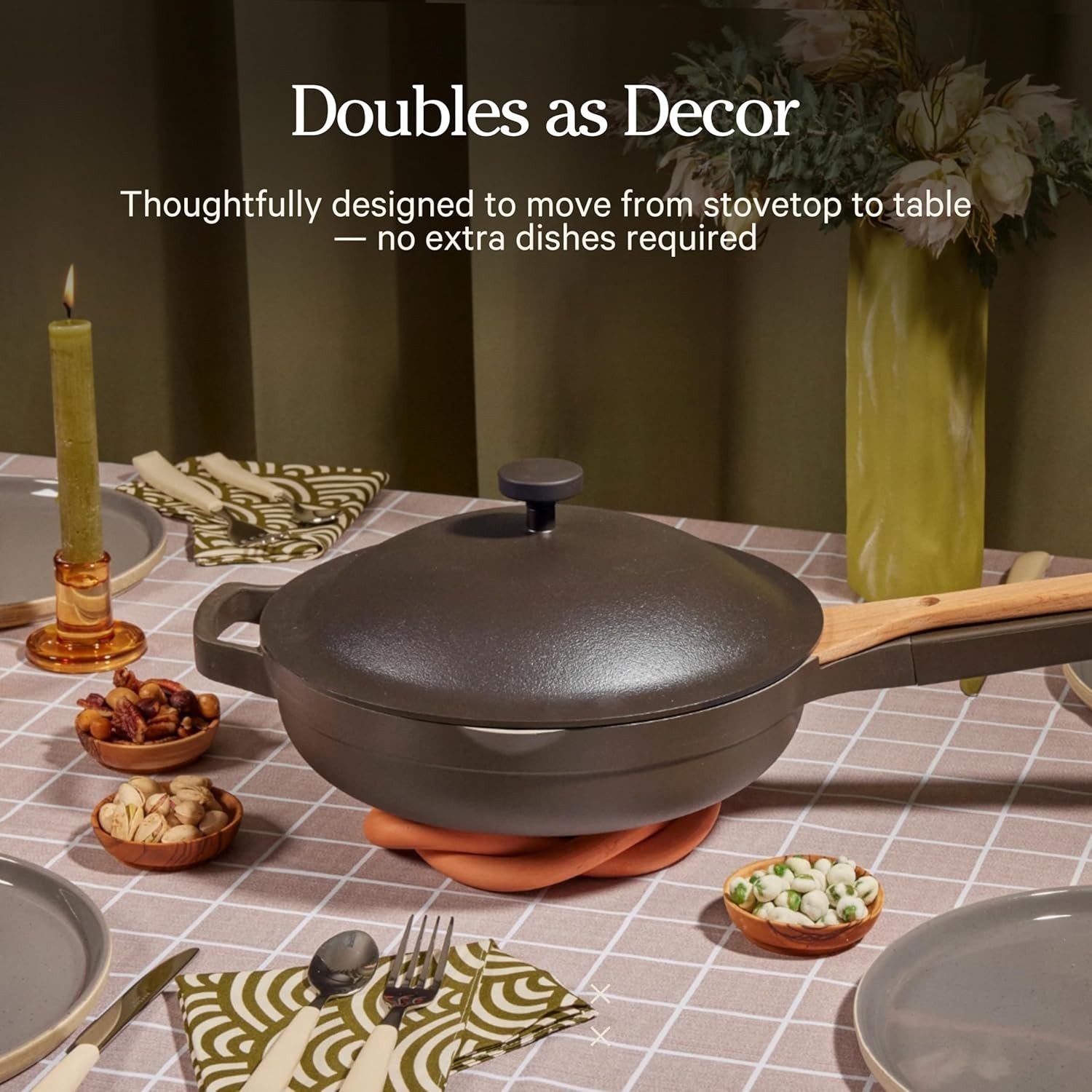 Our Place 8.5″ Ceramic Nonstick Mini Always Pan Char 1.2 QT READ