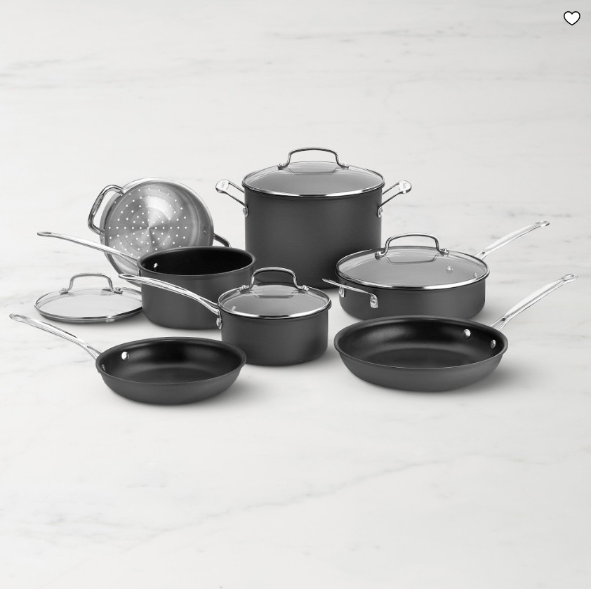 Cuisinart Chef’s Classic Nonstick Hard Anodized 11-Piece Cookware Set