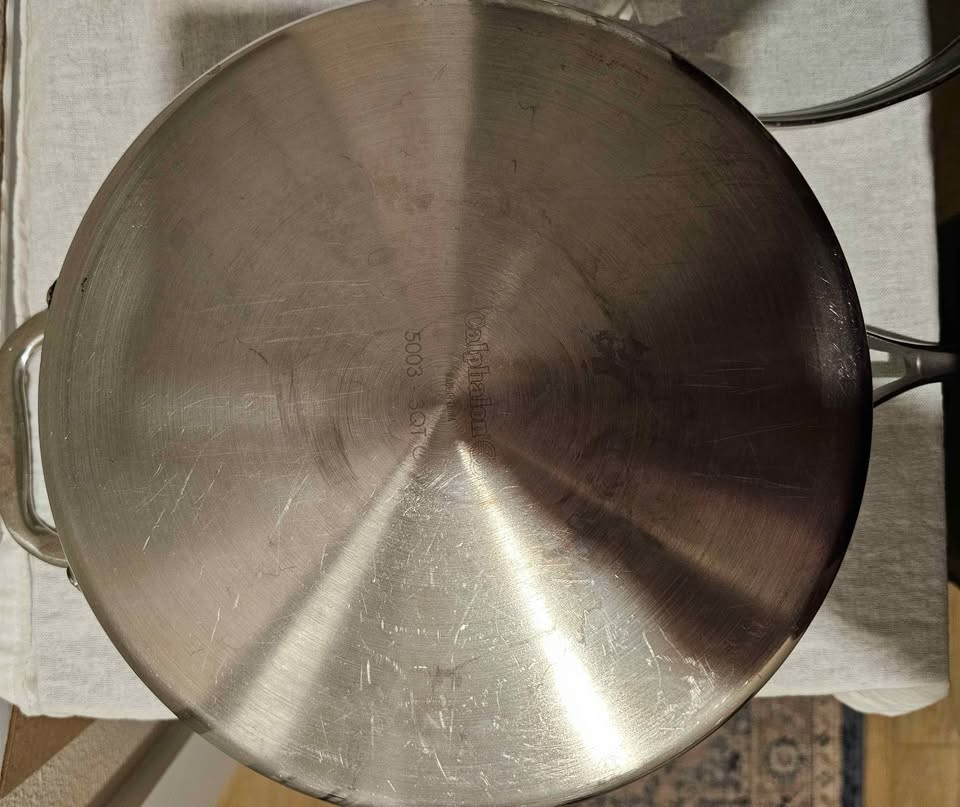 Calphalon 3 Qt- 2.8L Stainless Fry Saute Pan Cookware #5003 With Lid
