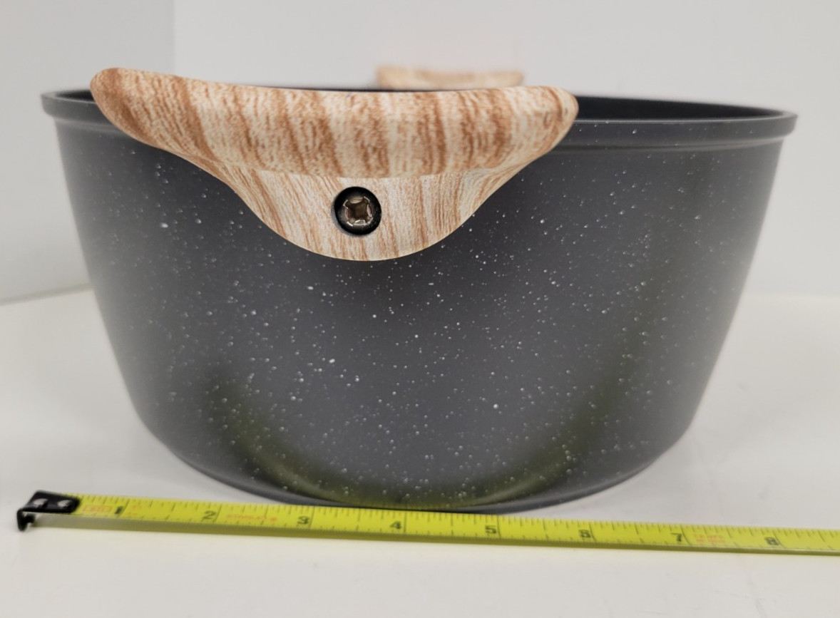 Soday Non-stick Cookware Pot w/Side Handles Deep Cooking Pan 9-3/4″ x 4-1/2″