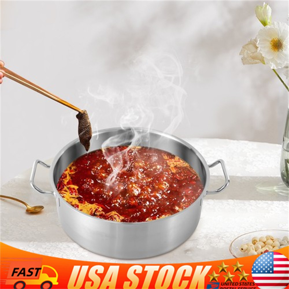 11 Qt Stock Pot Stainless Steel Large Kitchen Soup Cookware with Lid NEW