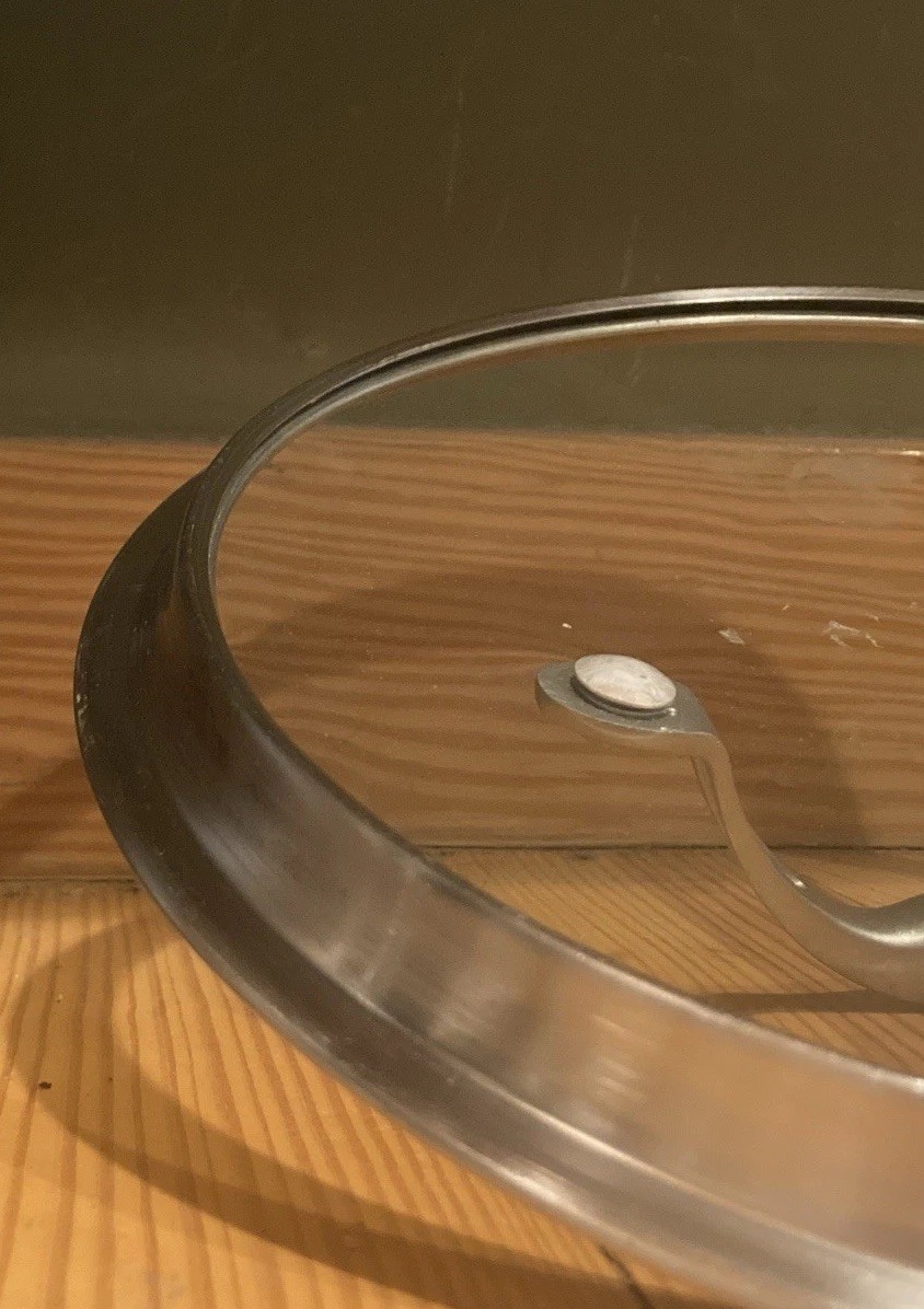 Calphalon Pot Pan Lid Stainless Steel Glass 9 1/4” Tot Dia For 8 3/4” Inside Dia