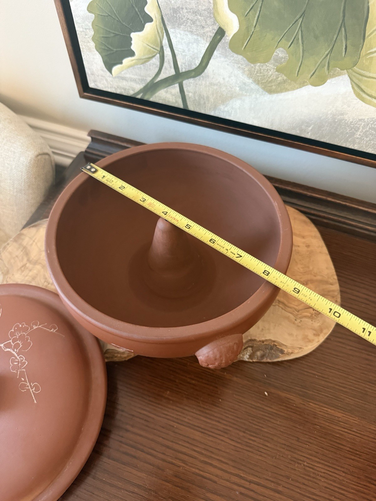 Vintage Asian Red Clay Pottery Large Steamer Yunnan Qigue Cook Pot Yixing