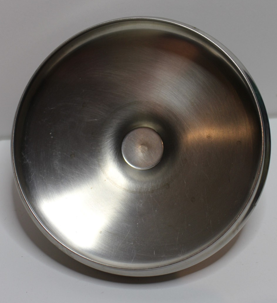 Stainless Steel Pot/Pan Replacement Lid, 5 1/8″ Diameter, Black Knob