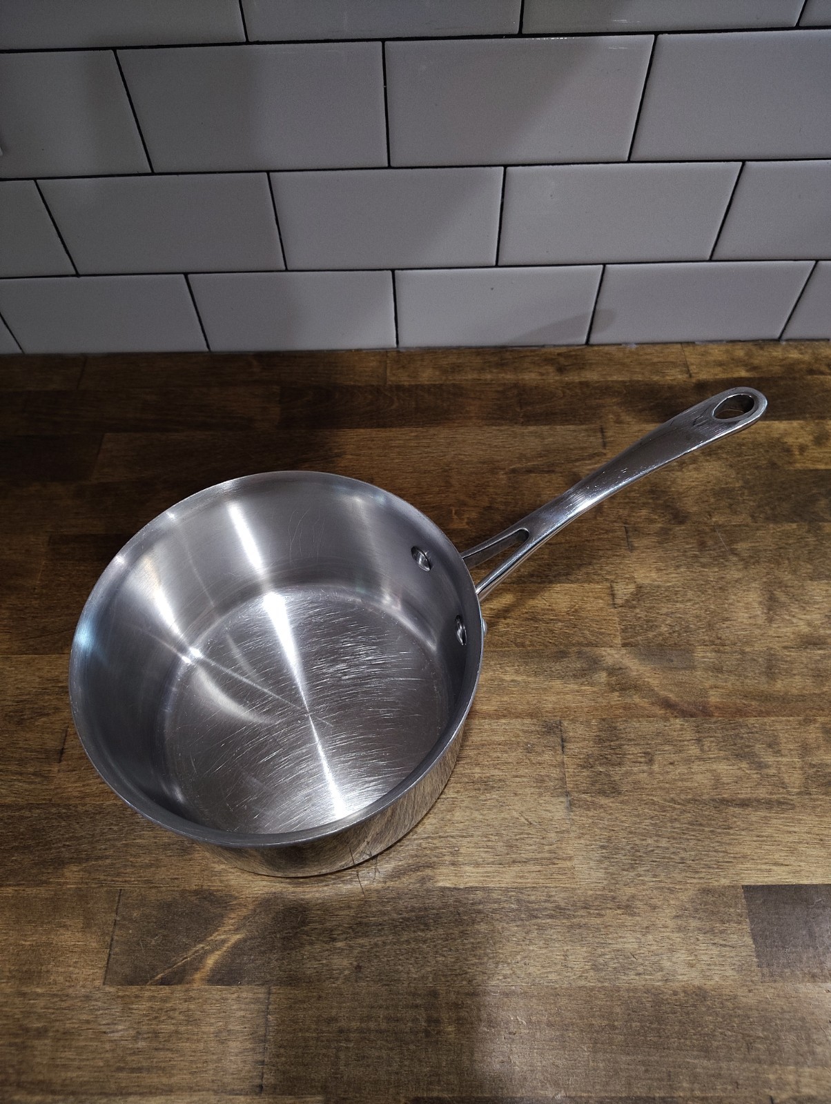 Kirkland Signature 3 QT Sauce Pan Stainless Steel Professional Cookware Italy