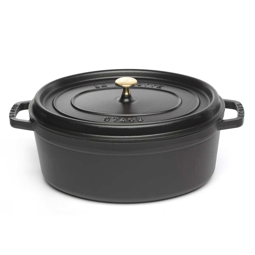 Staub Cocotte Oval Black 33cm/6.7L