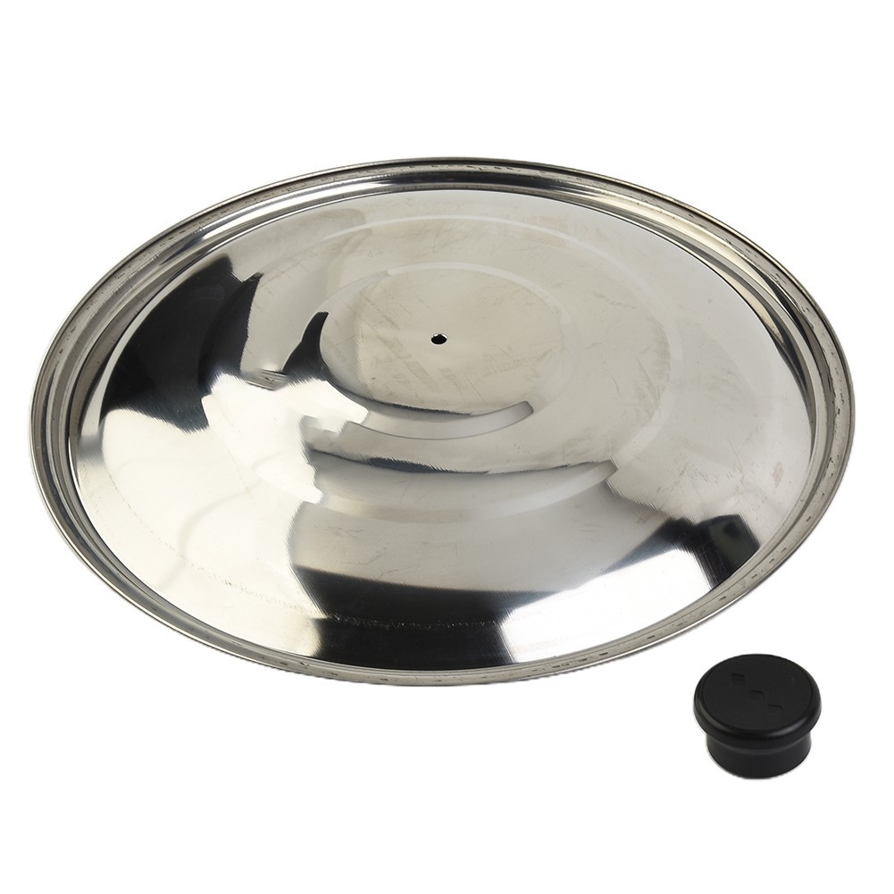 Stainless Steel Lid Wok Pan Pot Lids For Saucepan Frying Pan Brand New
