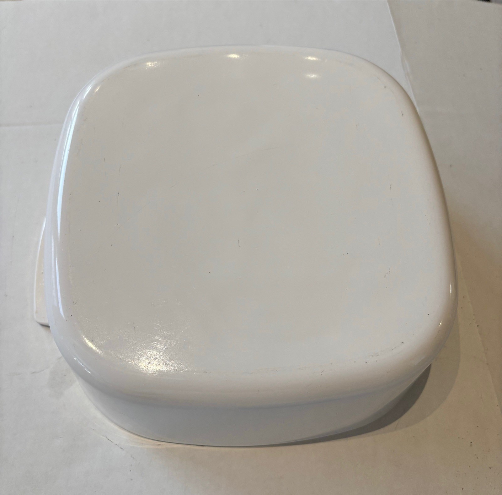Vintage Corning Ware 5 Liter White Casserole Dutch Oven A-5-B w Lid A-12-C