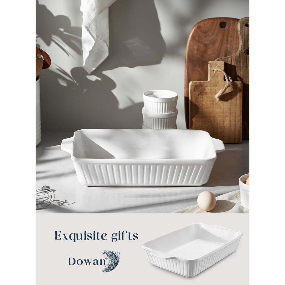 Casserole Dish, 9×13 Ceramic Baking Dish, Large Lasagna Pan
