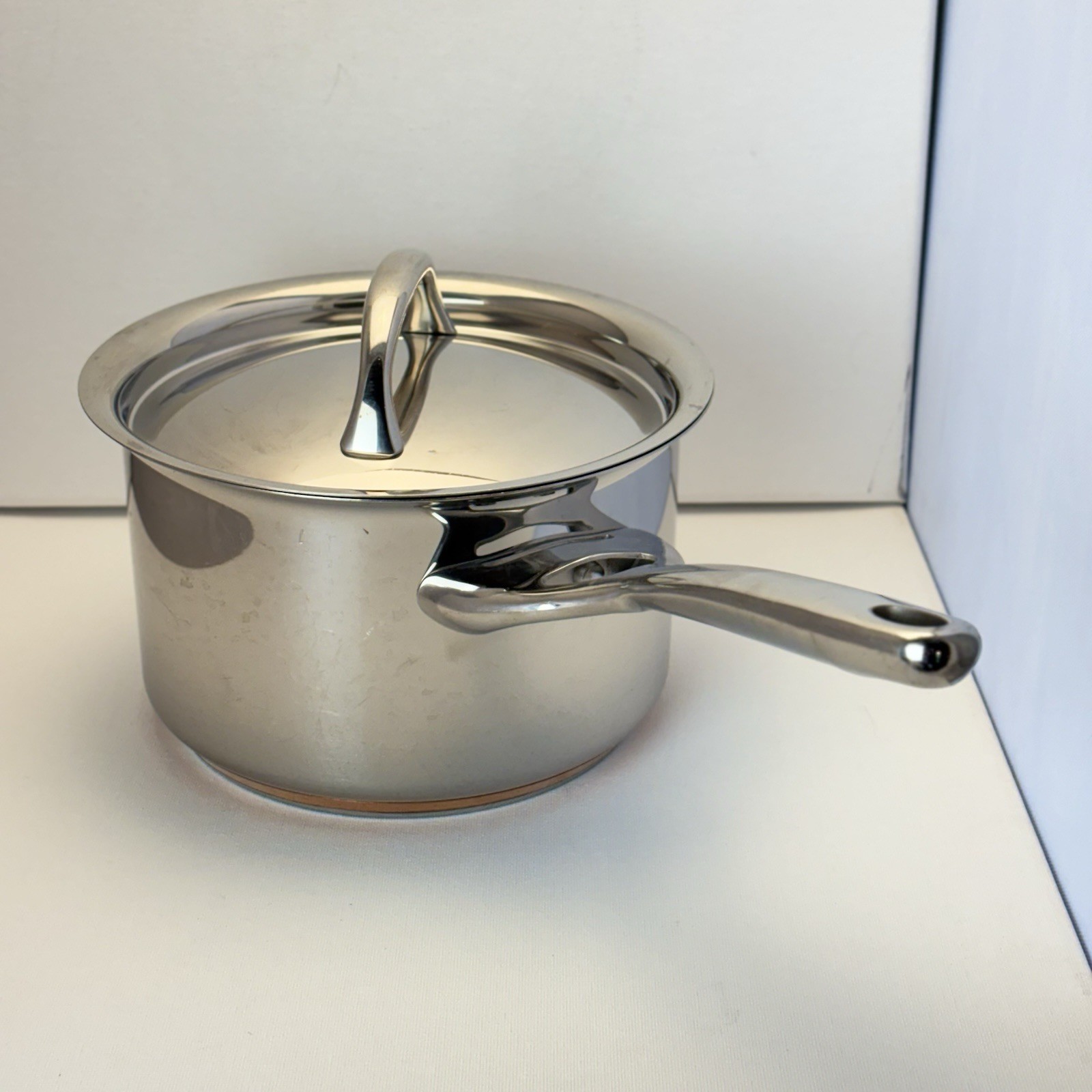 COMMERCIAL GRADE Kirkland Signature Copper Core Pro NSF 3Qt Sauce Pan + Lid