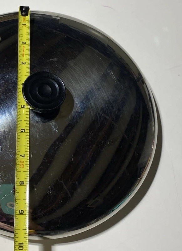 Revere ware vtg 10” replacement lid stainless steel