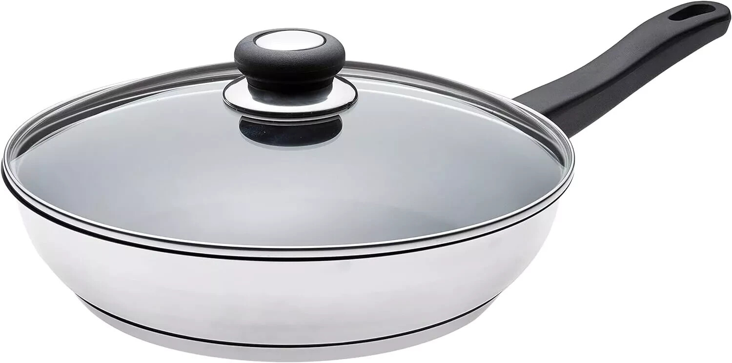 Spt Sunpentown HK-1102 11″ Fry Pan with Excalibur Coating, one size, Gray