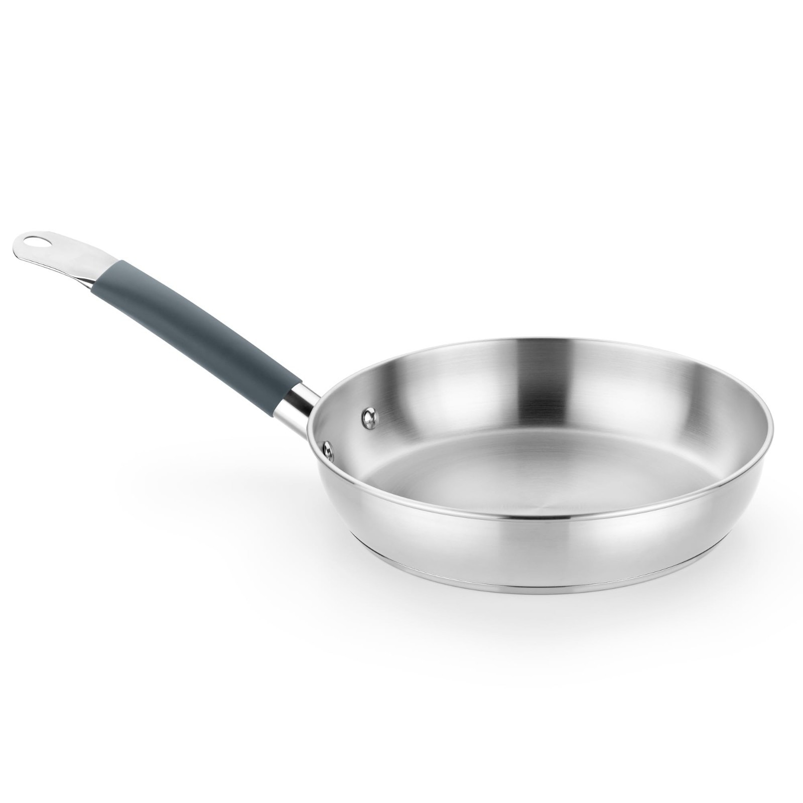 11″ Professional Stainless Steel Frying Pan | Induction Compatible Skillet | PFA