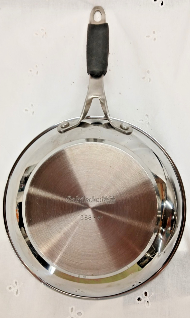 CALPHALON STAINLESS STEEL 8″ #1388 & 10″ #1390 FRYING PAN SKILLET FREE SHIPPING