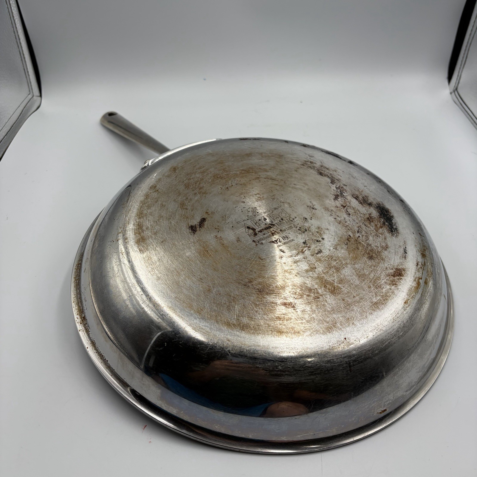 All Clad 12 Inch Fry Pan Master Chef Stainless Skillet Metalcrafters Non stick