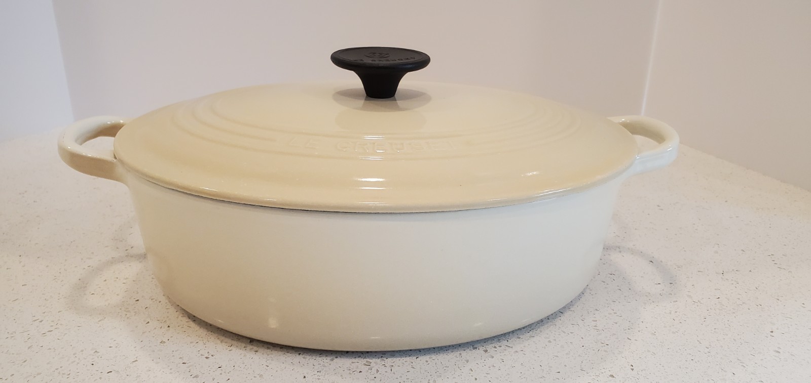 LE CREUSET ENAMELED CAST IRON SIGNATURE OVAL DUTCH OVEN