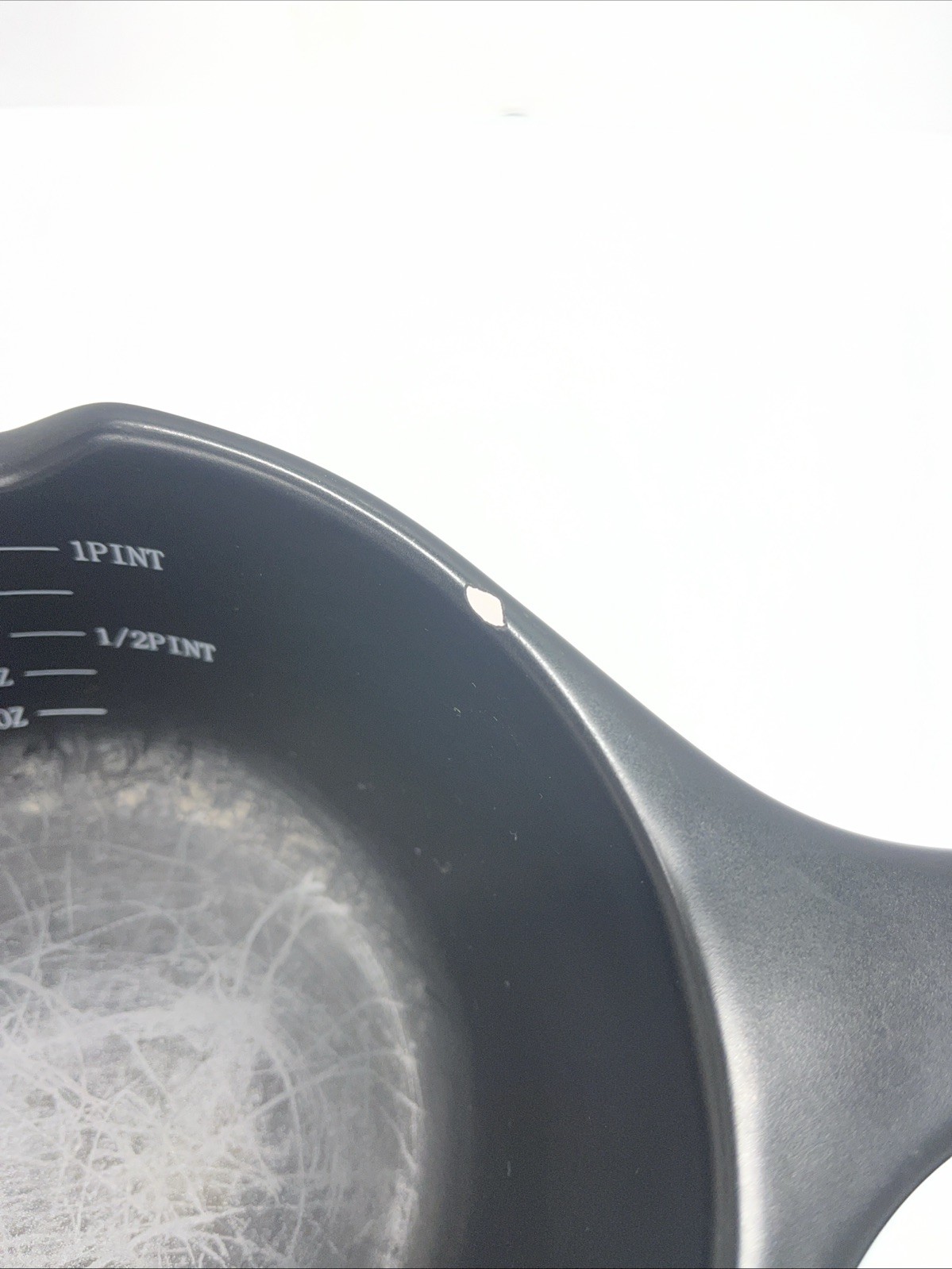 Xtrema Ceramic 16oz Black Non-Toxic Saucepan Stove Oven Dishwasher Safe W/Chip