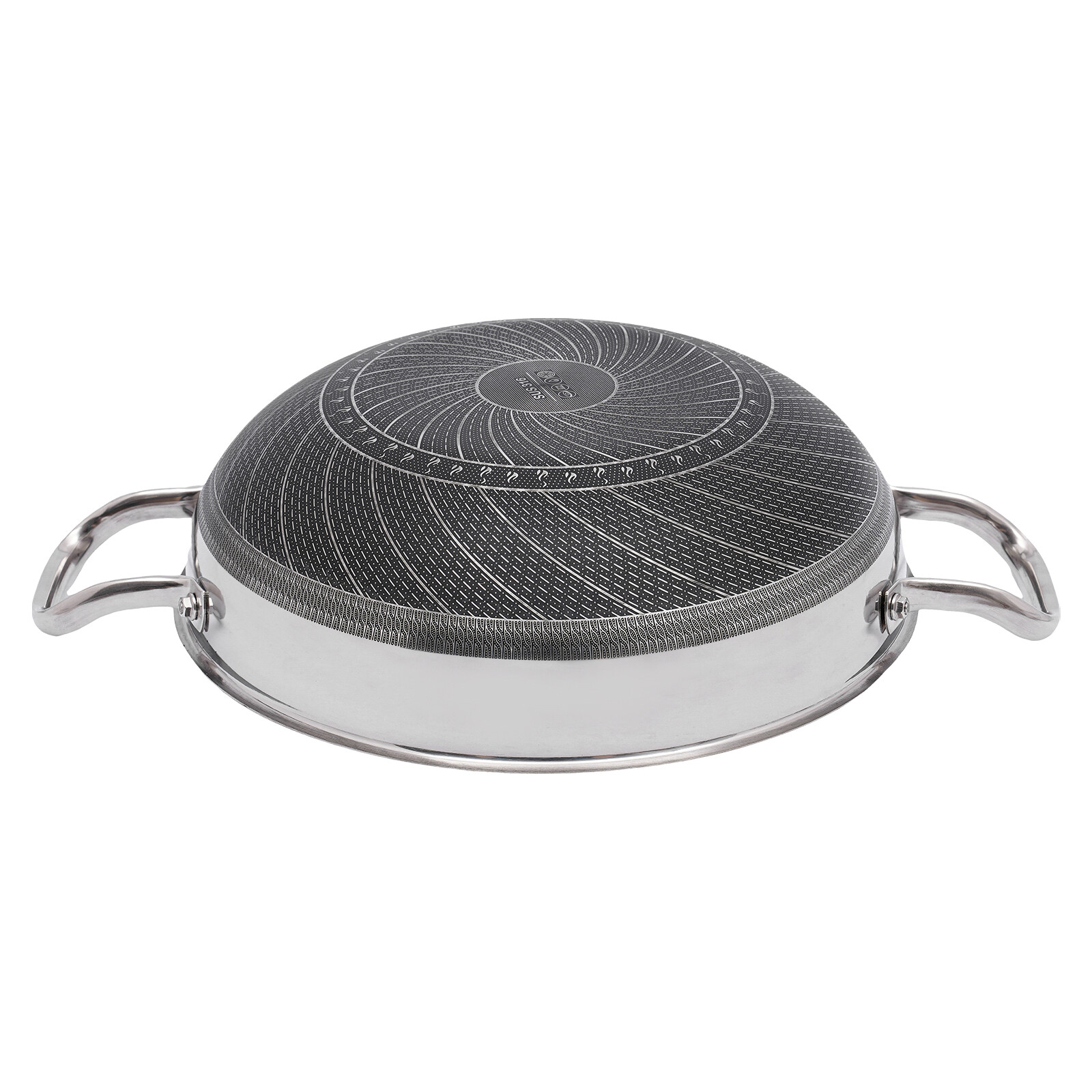 12-inch Stainless Steel Sauté Pan Skillet Non-stick Frying Pan With Lid